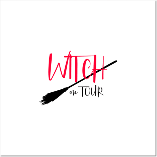 Witch on tour Party carnival Halloween Posters and Art